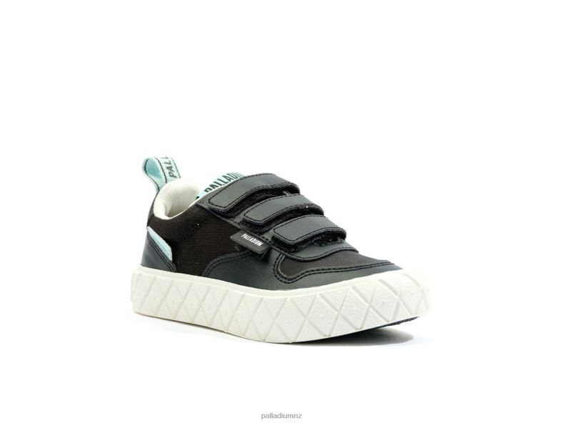 ACE KIDS LO STRAP Palladium Kids F820R351 Shoes BLACK/WHITE