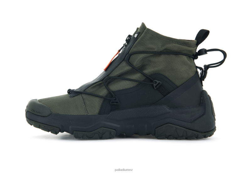 OFF-GRID HI ZIP WATERPROOF PLUS Palladium Unisex F820R179 Shoes OLIVE NIGHT