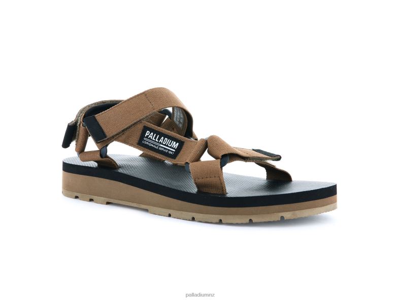 OUTDOORSY URBANITY Palladium Unisex F820R214 Slides OLIVE