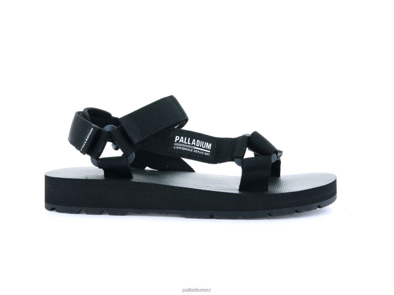 OUTDOORSY URBANITY Palladium Unisex F820R215 Slides BLACK