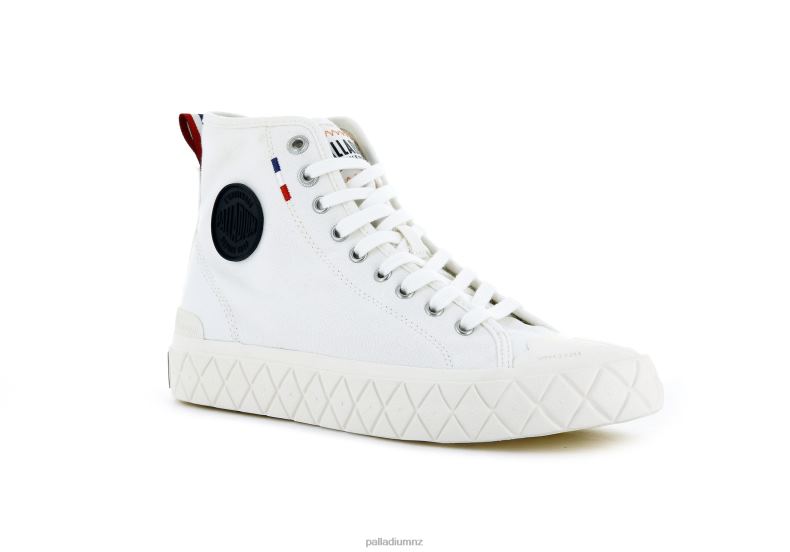 PALLA ACE CANVAS MID Palladium Unisex F820R151 Shoes STAR WHITE