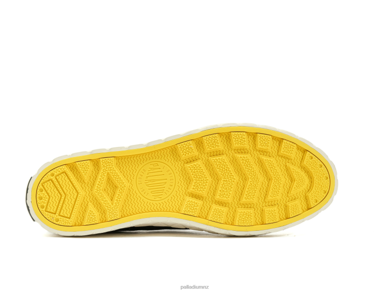 PALLA ACE CANVAS Palladium Unisex F820R163 Shoes BLACK/WHITE ASPARAGUS