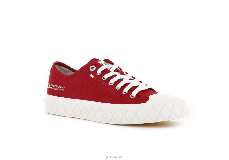 PALLA ACE CANVAS Palladium Unisex F820R182 Shoes RED SALSA