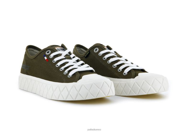 PALLA ACE CANVAS Palladium Unisex F820R185 Shoes OLIVE