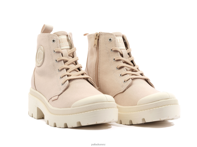 PALLABASE TWILL Palladium Women F820R219 Boots NUDE DUST