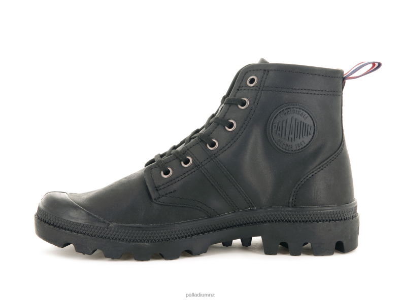 PALLABROUSSE 75TH LEATHER Palladium Unisex F820R23 Boots BLACK