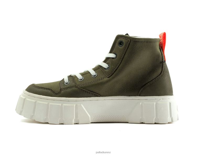 PALLATOWER HI Palladium Women F820R283 Shoes OLIVE NIGHT