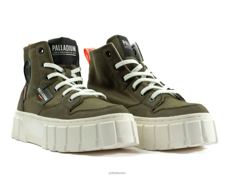 PALLATOWER HI Palladium Women F820R283 Shoes OLIVE NIGHT