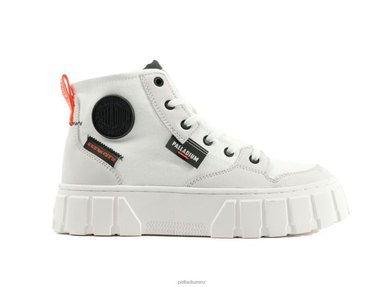 PALLATOWER HI Palladium Women F820R284 Shoes STAR WHITE