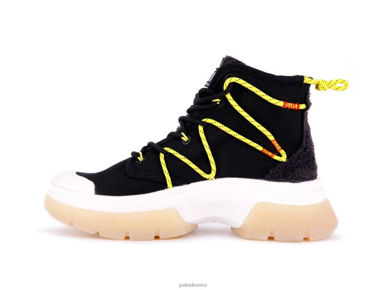 PALLAWAVE LACE IT Palladium Women F820R292 Shoes BLACK/MARSHMALLOW