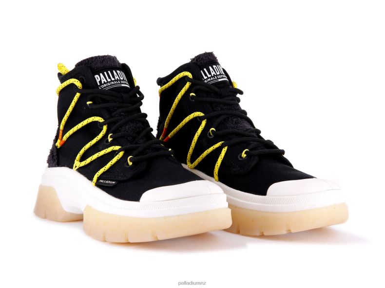 PALLAWAVE LACE IT Palladium Women F820R292 Shoes BLACK/MARSHMALLOW