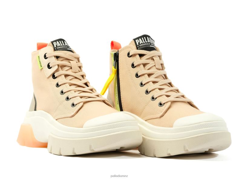 PALLAWAVE MID METRO Palladium Women F820R281 Shoes NUDE DUST