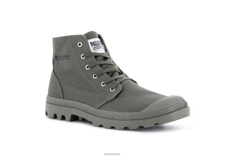 PAMPA HI ORGANIC II Palladium Unisex F820R89 Boots DUSTY GREEN