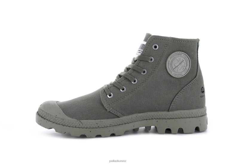 PAMPA HI ORGANIC II Palladium Unisex F820R89 Boots DUSTY GREEN