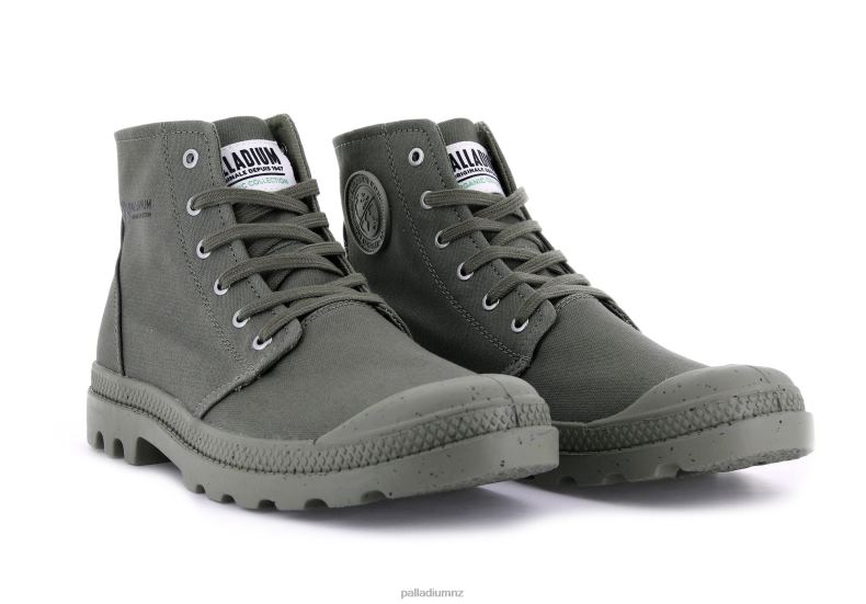 PAMPA HI ORGANIC II Palladium Unisex F820R89 Boots DUSTY GREEN