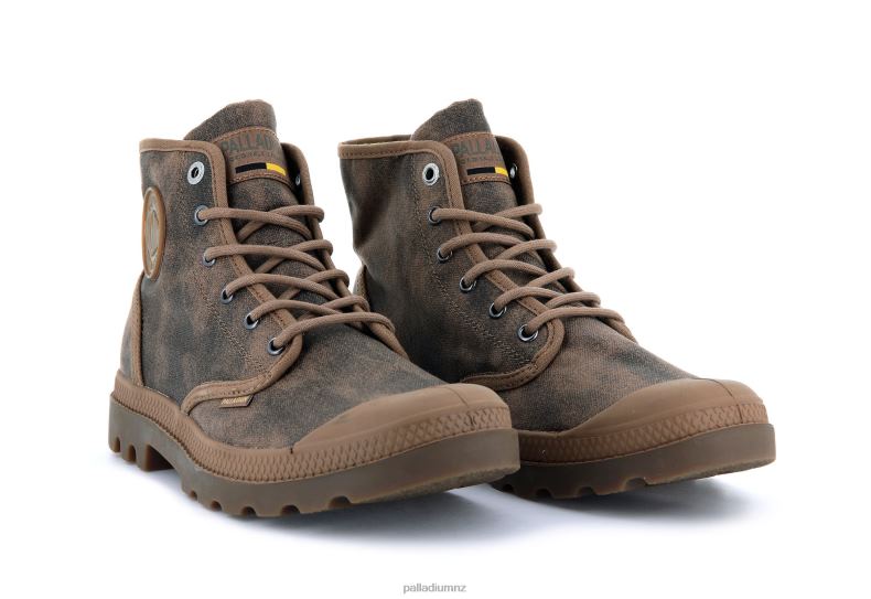 PAMPA HI WAX Palladium Unisex F820R121 Boots ESPRESSO