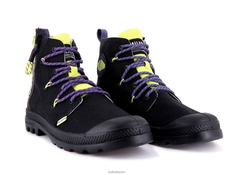 PAMPA LITE LACE IT Palladium Unisex F820R41 Boots BLACK/WILD LIME