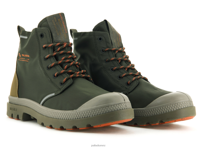 PAMPA LITEPLUS RECYCLE WPPLUS Palladium Unisex F820R43 Boots OLIVE NIGHT/BUTTERNUT