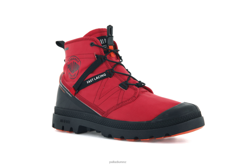 PAMPA TRAVEL LITEPLUS WATERPROOF Palladium Unisex F820R51 Boots RED SALSA