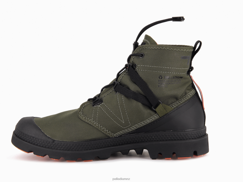 PAMPA TRAVEL LITEPLUS WATERPROOF Palladium Unisex F820R74 Boots OLIVE NIGHT