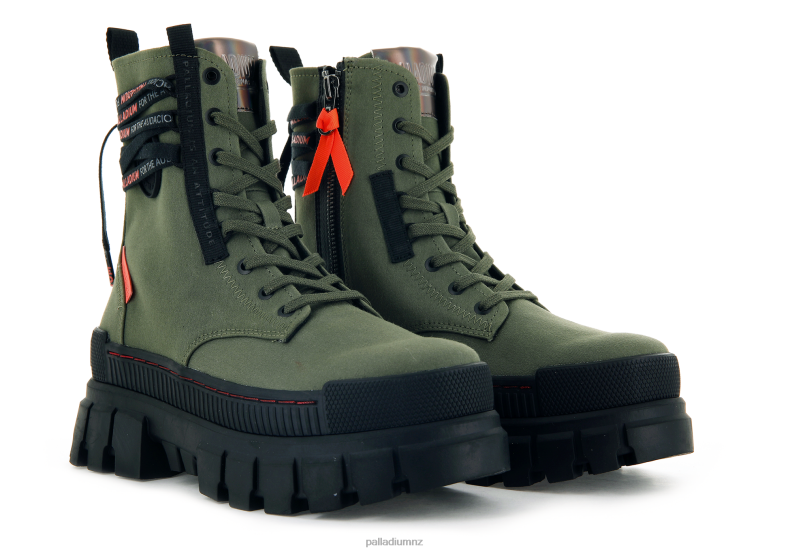 REVOLT BOOT TX Palladium Women F820R236 Boots OLIVE NIGHT
