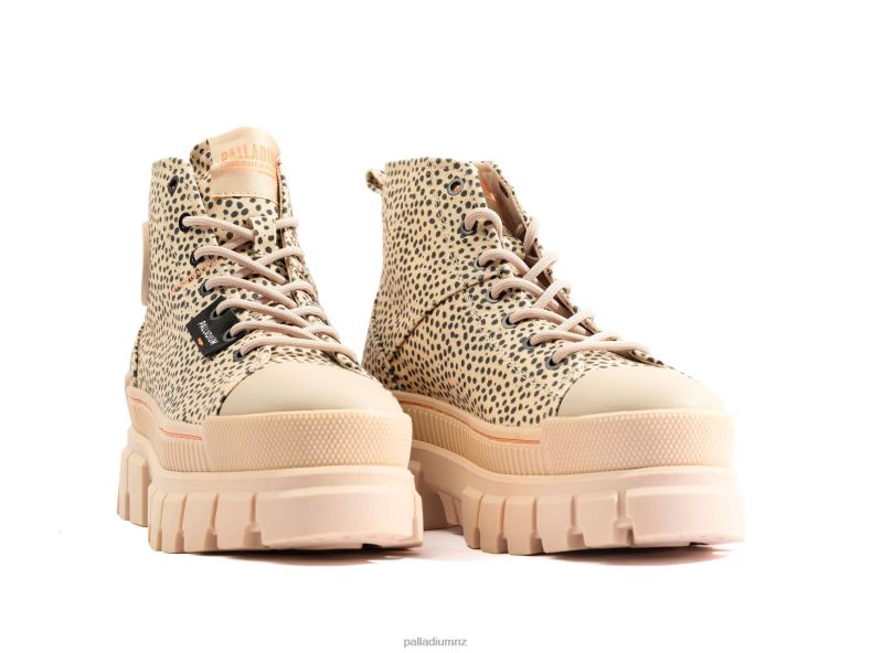 REVOLT SAFARI Palladium Women F820R273 Shoes SAND PRINT