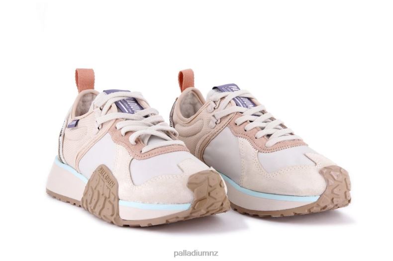 TROOP RUNNER Palladium Unisex F820R171 Shoes IVORY CREAM/MOONBEAN
