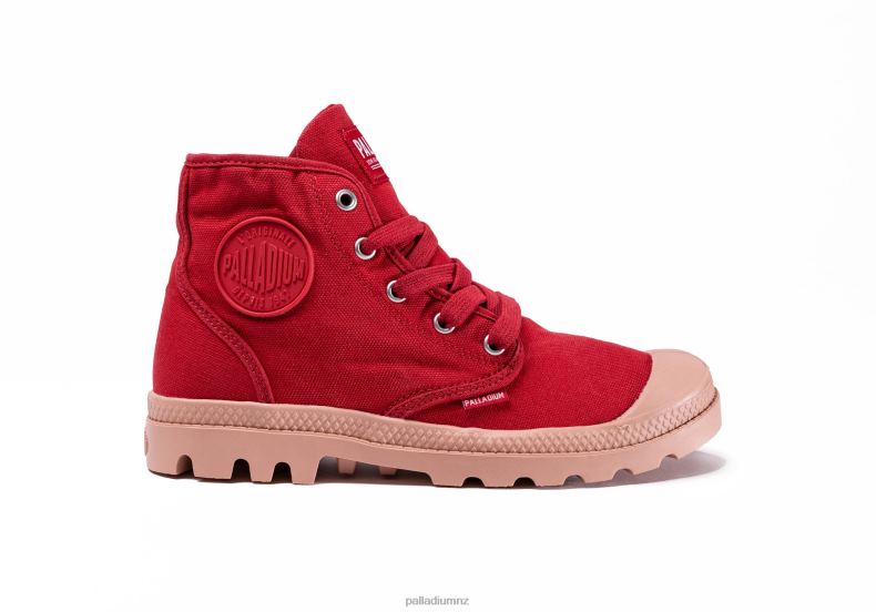 PAMPA HI V Palladium Kids F820R357 Shoes RED SALSA