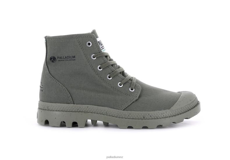 PAMPA HI ORGANIC II Palladium Unisex F820R89 Boots DUSTY GREEN