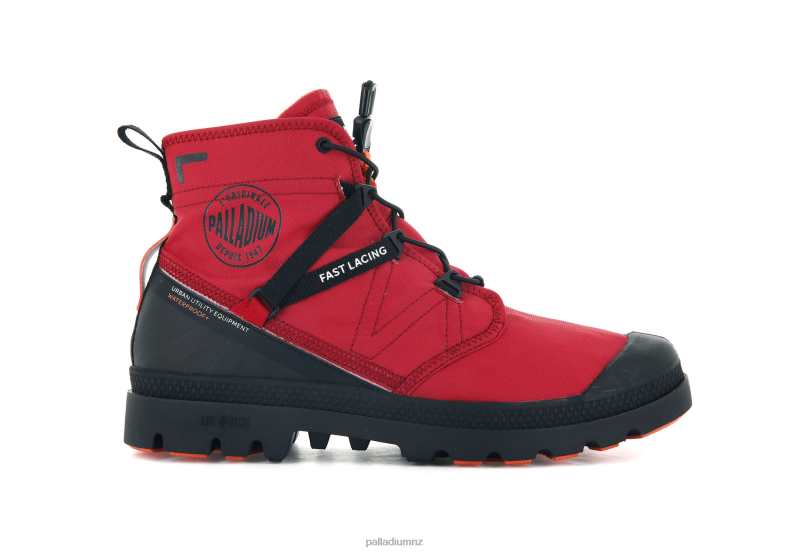 PAMPA TRAVEL LITEPLUS WATERPROOF Palladium Unisex F820R51 Boots RED SALSA