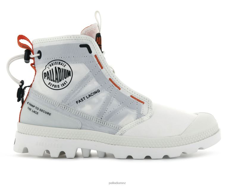PAMPA TRAVEL LITE Palladium Unisex F820R98 Boots STAR WHITE