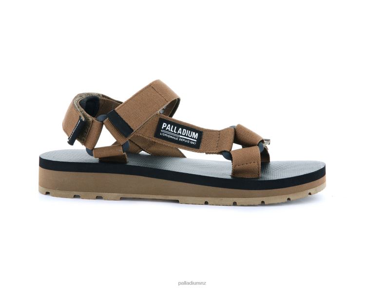OUTDOORSY URBANITY Palladium Unisex F820R214 Slides OLIVE