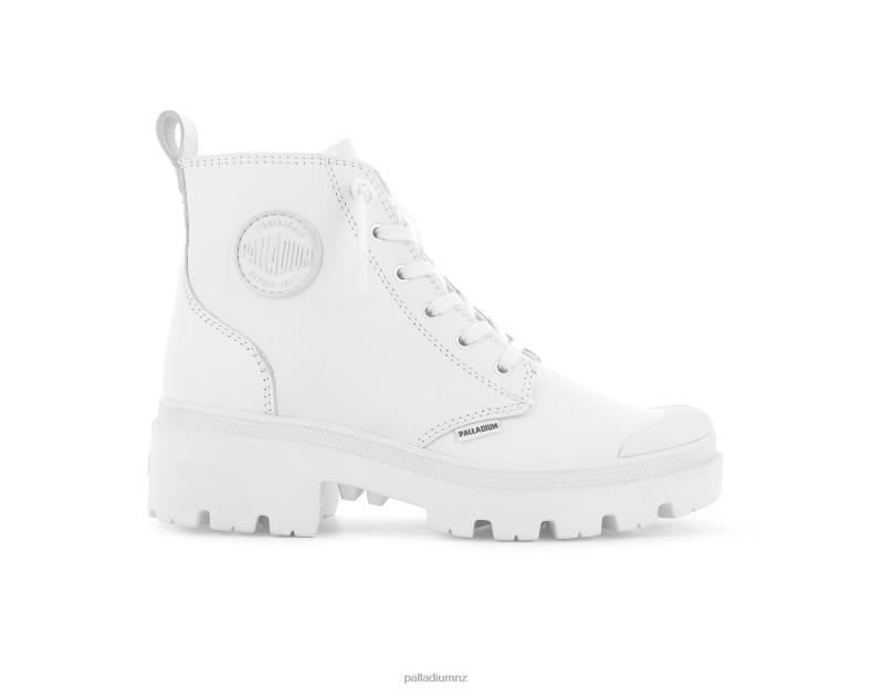PALLABASE LEATHER Palladium Women F820R262 Boots WHITE