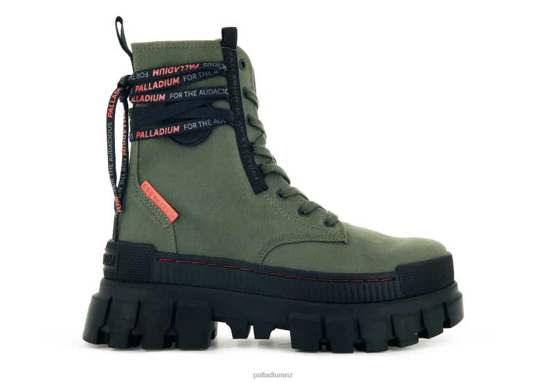 REVOLT BOOT TX Palladium Women F820R236 Boots OLIVE NIGHT