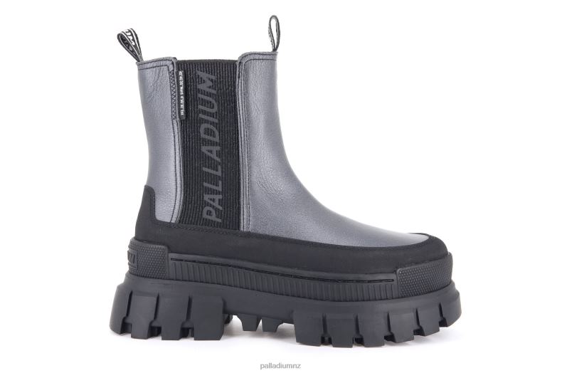 REVOLT CHELSEA RANGER Palladium Women F820R275 Boots DARK SILVER